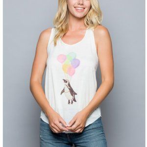 NEW LA Soul Penguin Fly Balloon Tank Top